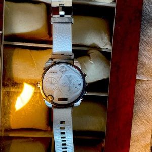 White big face Diesel watch for sale